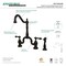 Kingston Brass KS7755ALBS English Country Kitchen Bridge Faucet W/Brass Sprayer, Brnz KS7755ALBS - alternate 2